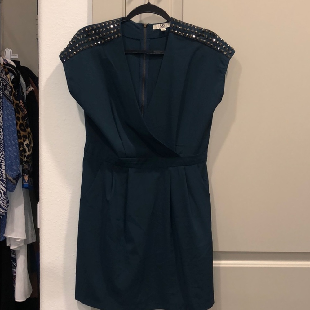 Teal Dress with grommets